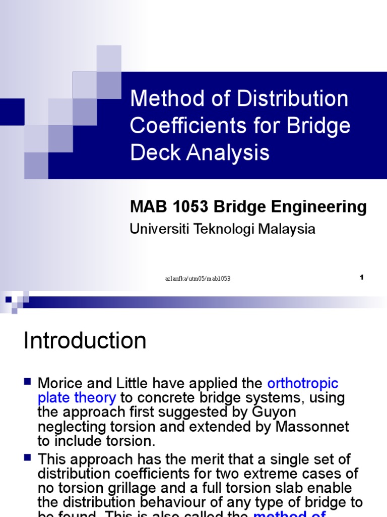 Bridge Deck Load Distribution Methods | PDF | Bending | Beam (Structure)