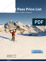 Price List Jungfrau Ski Region PDF