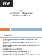 Introduction To Computers, Programs, and JAVA