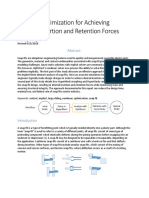 Snap-Fit Optimization For Achieving Desired Insertion and Retention Forces