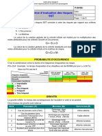 Matrice D'évaluation Des Risques SST PDF