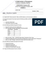 PGDM 2019-21 Semester-III (PAPER 2) : PGDM (G) / PGDM (M) / PGDM (F)