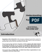 Understanding GDPR: Fundamentals: Anand Krishnan Senior Analyst-Policy Cipp/E, Cipm, DCPP