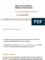 Thermal Comfort - Calculation of Heating Load