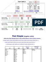 Regular and Irregular Verbs Worksheet