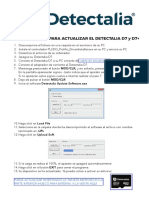 Manual de Actualización Detectalia D7 y D7+