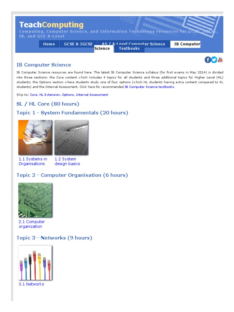 IB Computer Science - Free Resources | PDF | Computing | Information ...