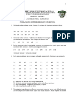 Problemario de Probabilidad y Estadistica