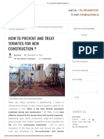 Pre construction termite treatment guide