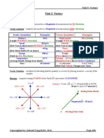 Vectors Notes (Answers)