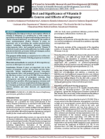 the Effect and Significance of Vitamin D on the Course and Effects of Pregnancy