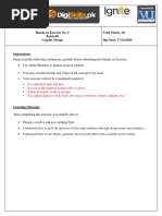 Hands-On Exercise No. 4 Batch-08 Graphic Design Total Marks: 10 Due Date: 17/12/2020