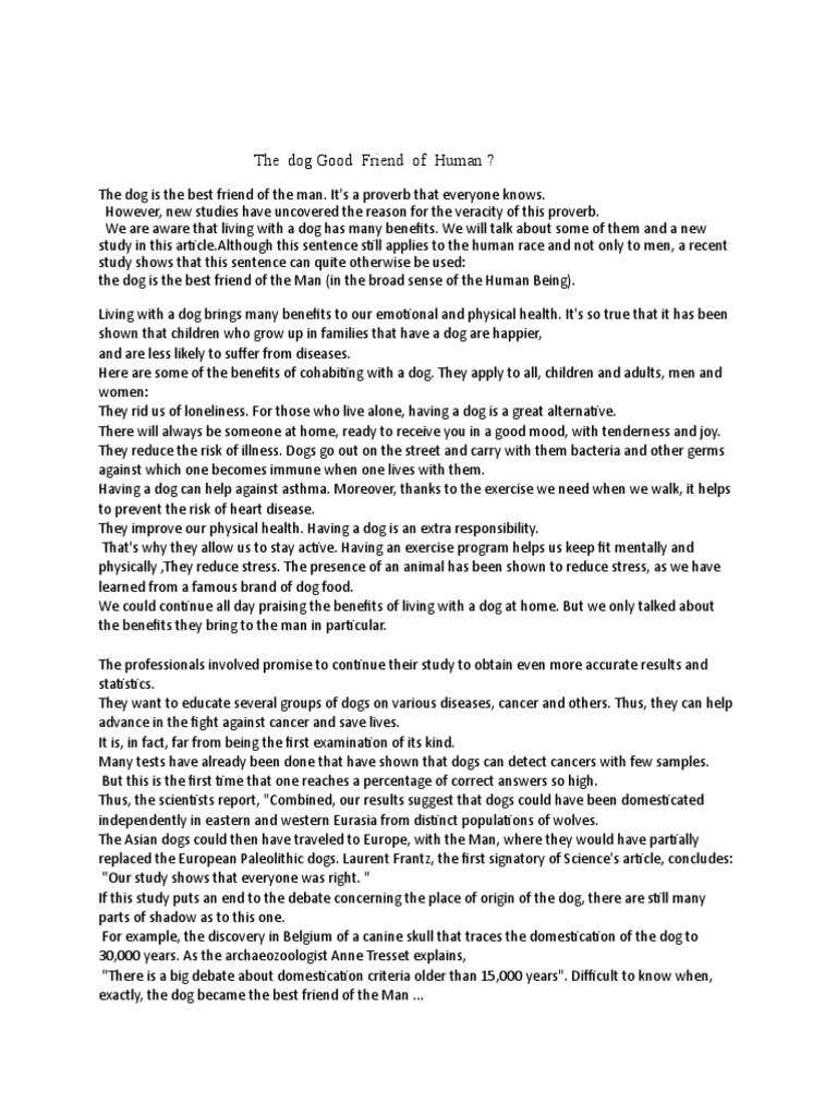 The Dog Version 1 | PDF | Dogs | Psychological Concepts