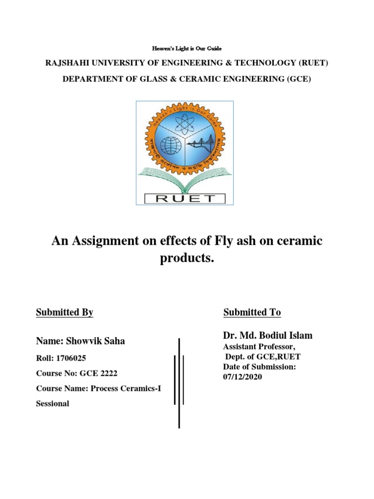 Fly Ash Effects on Ceramic Products | PDF | Fly Ash | Concrete