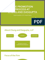 The Promotion Process at Chung and Dasgupta: Under The Guidance of Dr. Deepak Sharma