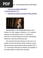 V Ueirnguepqu&T 117S: Kamala Harris - Vice President-Elect of The United States