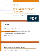 Philippine Independent Cinema: Presented By: Group 3