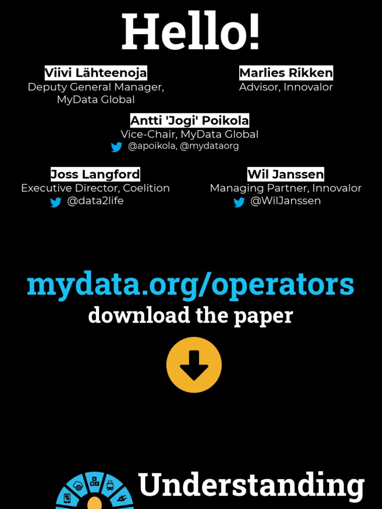 MyData Operators Explained | PDF | Interoperability | Information ...