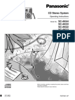 Panasonic SC-AK33 User Manual (English)