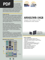 Ar9002Wb-1Ngb: Industry'S First 1-Stream 11N Pcie and Bluetooth Combo Solution