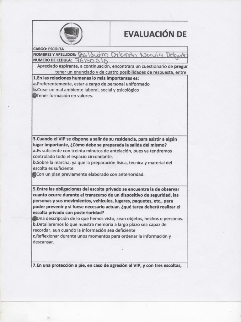 Evaluación De Conocimiento Pdf Pdf