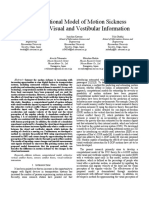 A Computational Model of Motion Sickness Considering Visual and Vestibular Information