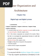 Computer Organization and Architecture: Chapter One Digital Logic and Digital Systems