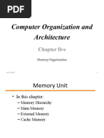 Computer Organization and Architecture: Chapter Five