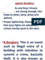 Mitigate Burglary with Strong Locks, Lights, Alarms & Dogs