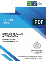 Servicio de Salud Antofagasta: INFORME #354/2020 11 de Diciembre de 2020