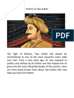 History of Tipu Sultan