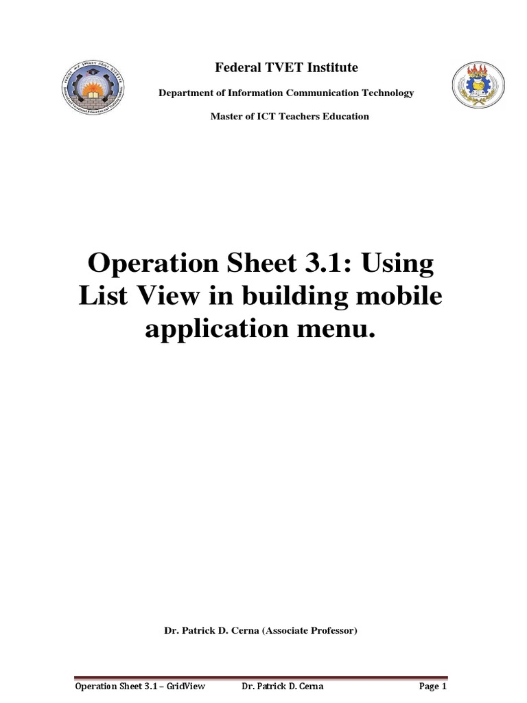 GridView Tutorial for Android Apps | PDF | Android (Operating System ...