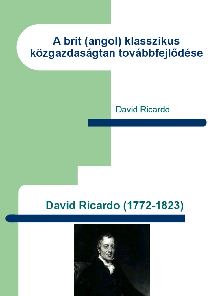 David Ricardo | PDF