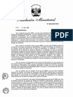 RM #463 2019 PCM Lineamientos Informe Estimacion de Riesgo PDF