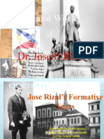 Jose Rizals Formative Years