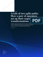 Mckinsey - A Tale of Two Agile Paths-Organization Transformation in Telecom