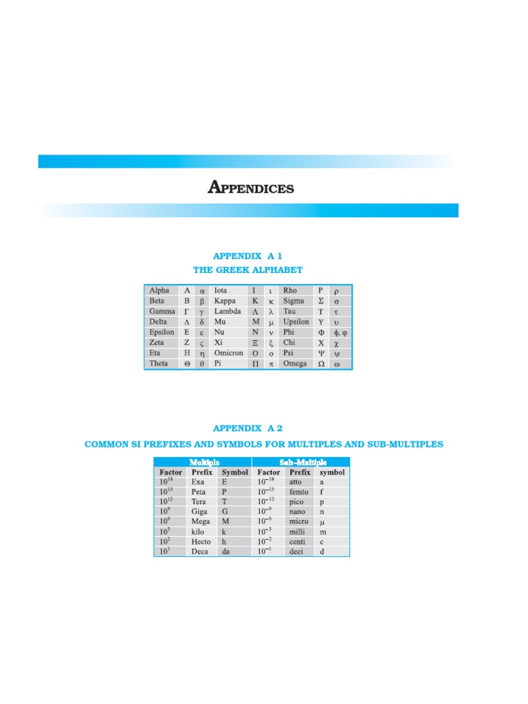 Physics Appendices: Constants & Units | PDF
