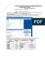 TÀI LIỆU HƯỚNG DẪN CƠ BẢN SỬ DỤNG PHẦN MỀM MATHEMATICA 5