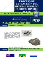 Extracción Del Hierro y Fabricación Del Acero