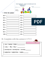 1 Ficha de Trabalho Numbers 1 100 3