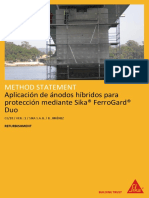 Aplicación de Ánodos Híbridos para Protección Mediante Sika FerroGard Duo