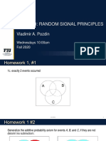 Eee 5543: Random Signal Principles: Vladimir A. Pozdin