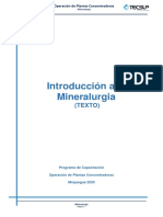 Introducción A La Mineralurgia Texto
