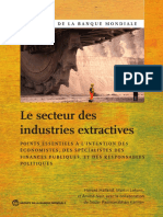 Le Secteur Des Industries Extractives: Une Étude de La Banque Mondiale