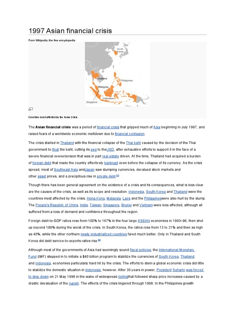1997 Asian Financial Crisis | PDF | 1997 Asian Financial Crisis ...