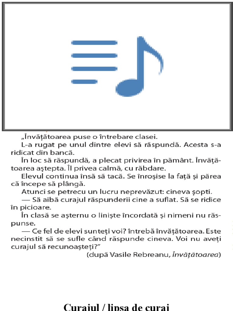 Curajul-Lipsa de Curaj | PDF