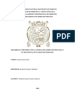 Desarrollo Histórico de La Ciencia Del Derecho Procesal y Su Influencia en El Proceso Peruano.