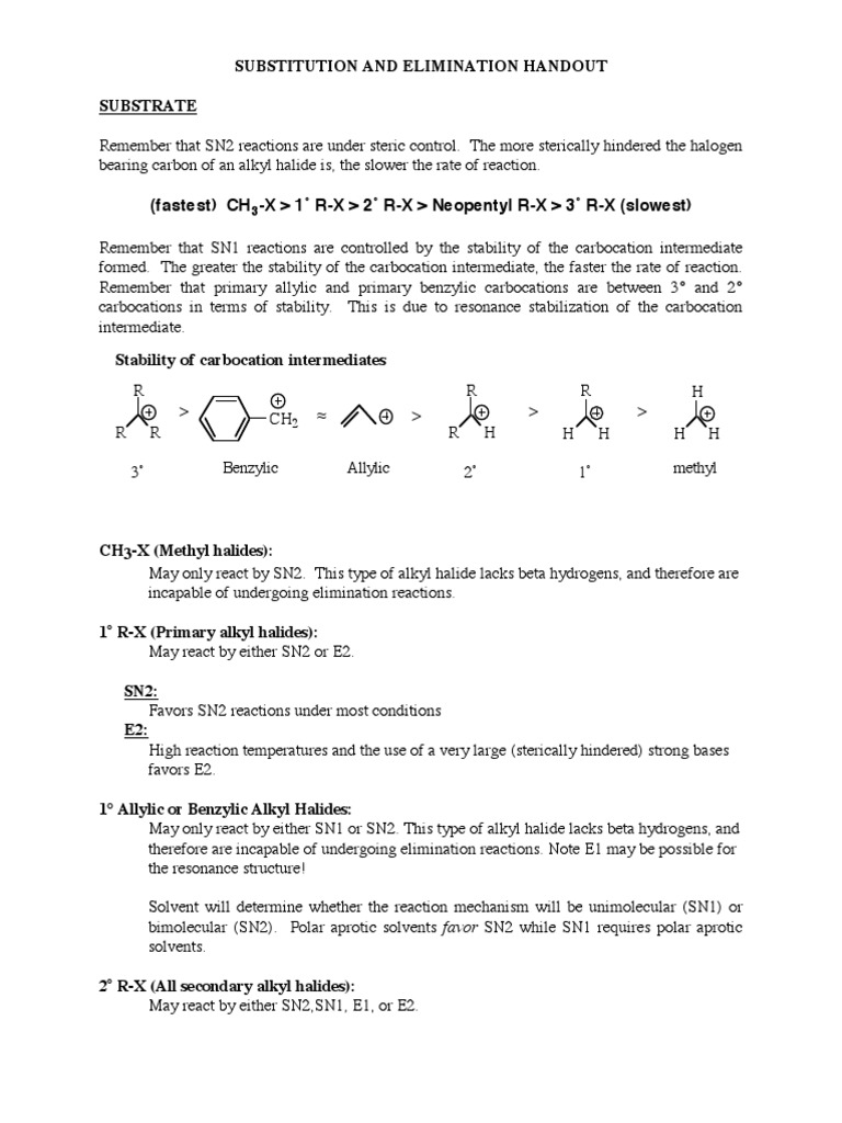 Stability of Carbocation Intermediates R R R R R H R H H H H H CH PDF