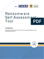 Ransomware Self-Assessment Tool: OCTOBER 2020