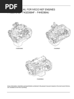 Repair Manual For Iveco Nef Engines F4GE0484E - F4GE0684F - F4HE0684J